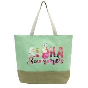 "Aloha Summer" Beach Pool‎ Shopping Tote Bag